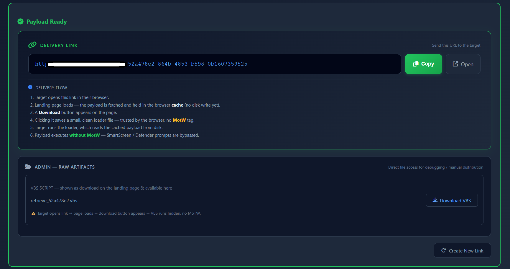 Cache Loader generated build result page